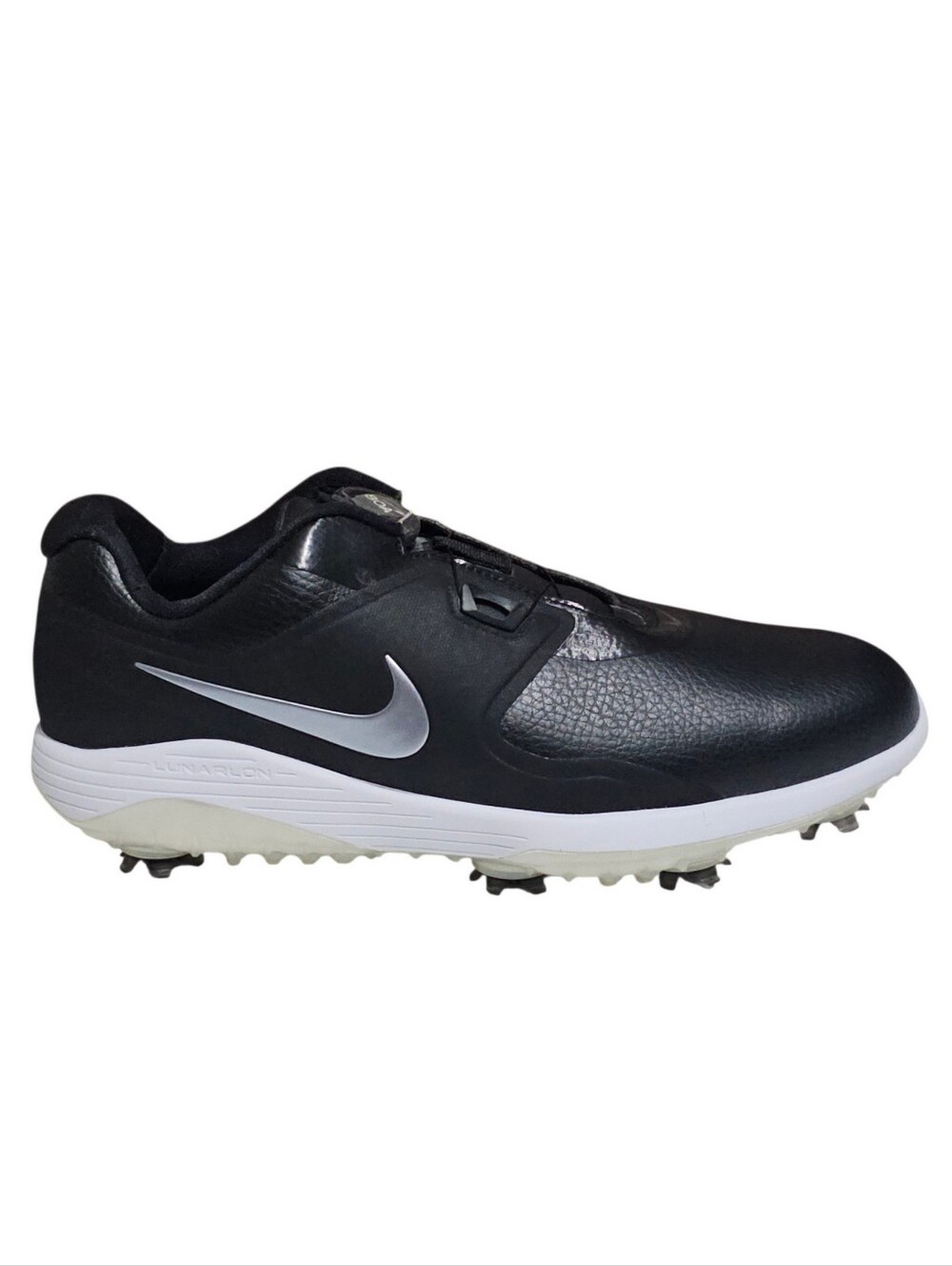 Nike Vapor Pro Boa Golf Cleats Shoes Spikes Black Mens 9.5